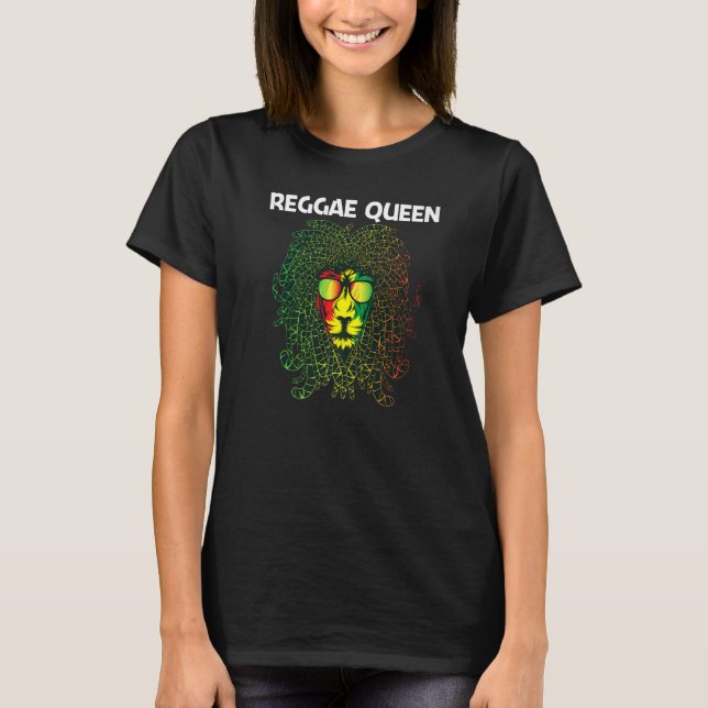Camiseta Reggae De Guay Para Mujeres De Jamaica Música De G (Anverso)