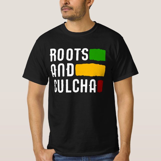 Camiseta Reggae De Rasta De Rasta Y Culcha (Anverso)
