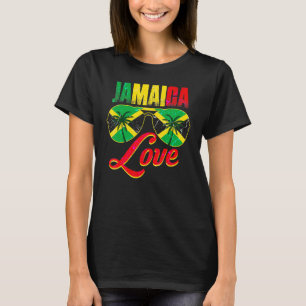 Camiseta Reggae de vacaciones caribeñas de la bandera jamai