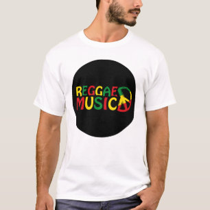Camiseta Reggae Diseño musical, arte de reggae