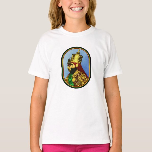 Camiseta Reggae Etiopía Jamaica de Haile Selassie Rasta (Anverso)