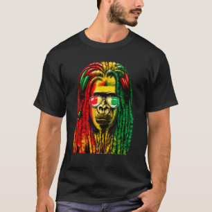 Camiseta Reggae Guay Gorilla Dreadlocks Rasta Dread R