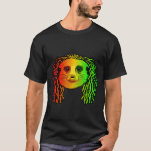 Camiseta Reggae Guay Meerkat Dreadlocks Dreadlocks Rastafar