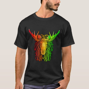 Camiseta Reggae Guay Moose Dreadlocks Rasta Dread Rastafar