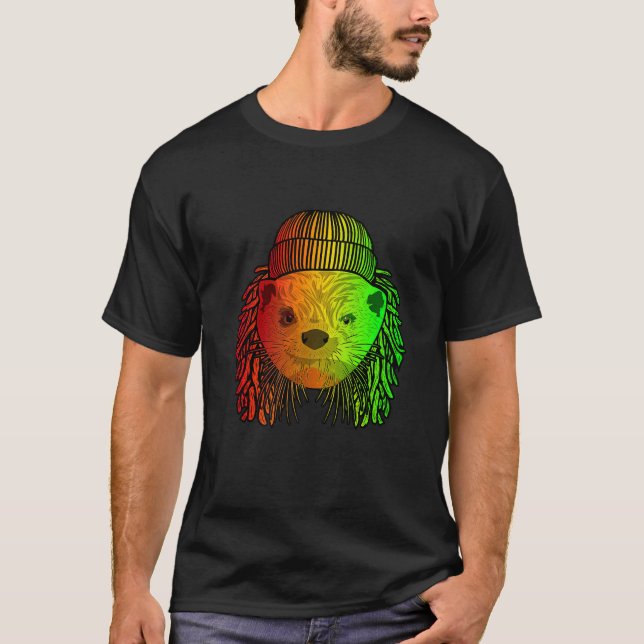 Camiseta Reggae Guay Otter Dreadlocks Otter Rasta (Anverso)