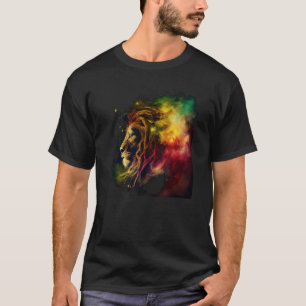 Camiseta Reggae Leon Rastafari Música Libertad Sion Jamaica