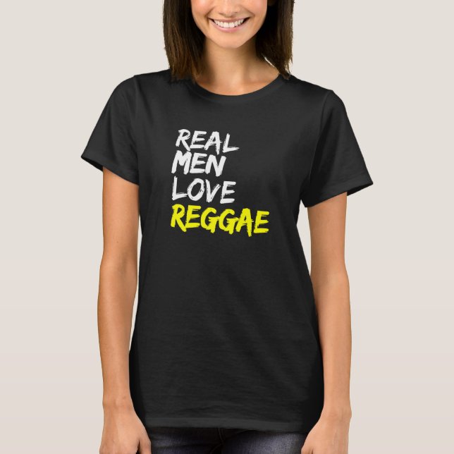 Camiseta Reggae masculino dice amor al rastafari Jamaica (Anverso)