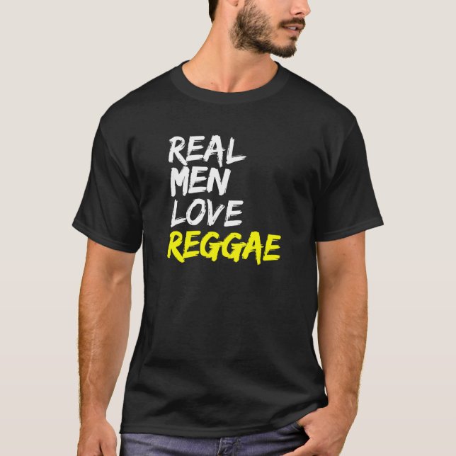 Camiseta Reggae masculino dice amor al rastafari Jamaica (Anverso)