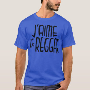 Camiseta Reggae Music Love Reggae Typography Jaime le Regga