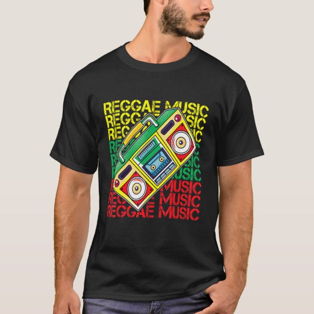 Camiseta Reggae Música I Rasta I Rastafari I Reggae Jamaiqu (Anverso)