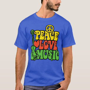 Camiseta Reggae Peace Love Music