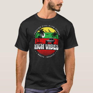 Camiseta Reggae rasta alta vibración reggae música rastafar
