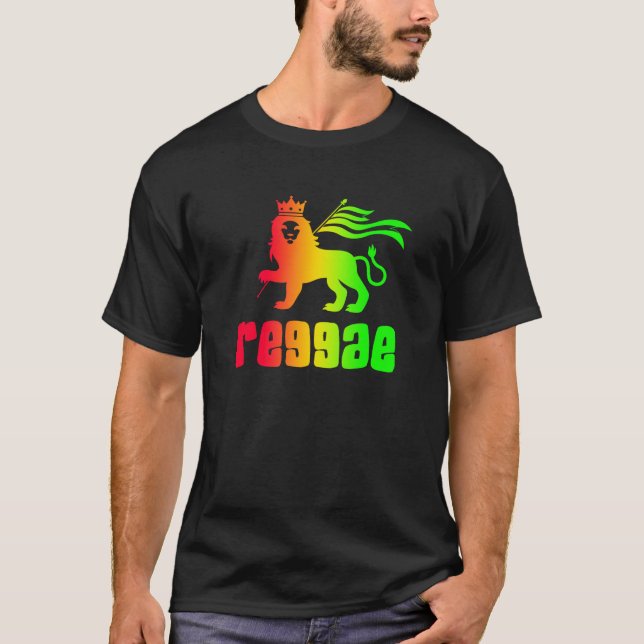 Camiseta Reggae Rasta León (Anverso)