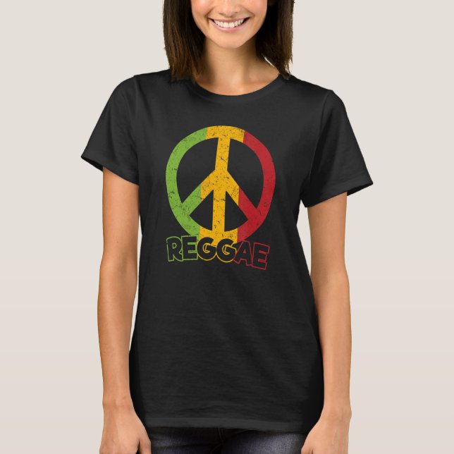 Camiseta Reggae Rastafari Rasta Jamaica Reggae Music 2 (Anverso)