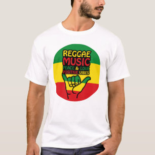 Camiseta Reggae Shaka Hand con citas positivas