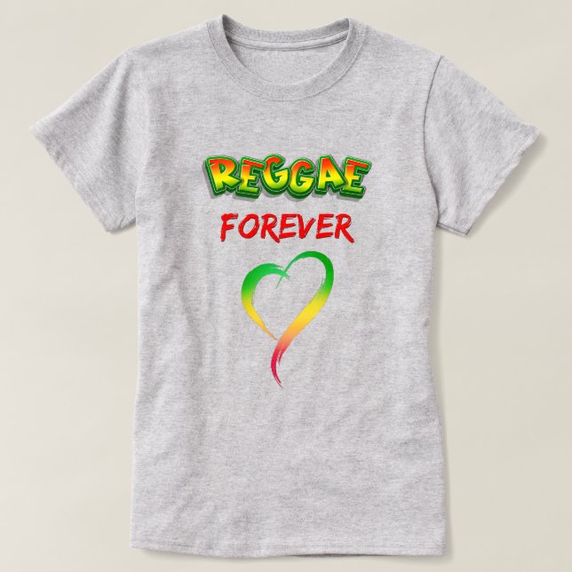 Camiseta Reggae siempre rojo verde amarillo (Diseño del anverso)