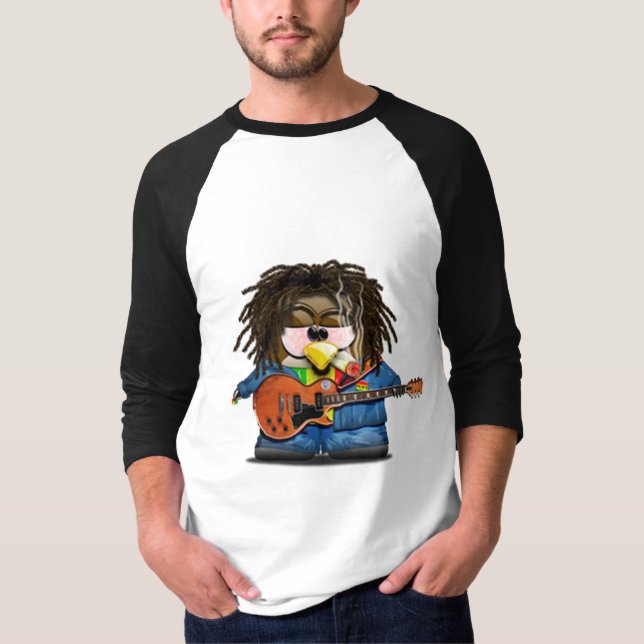 Camiseta Reggae Tux del eje de balancín de Rasta (Anverso)