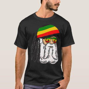 Camiseta Reggae Xmas Santa Rasta Navidades Rasta Rastafari