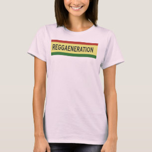 Camiseta REGGAENERATION; Reggae, hippie, Rasta,