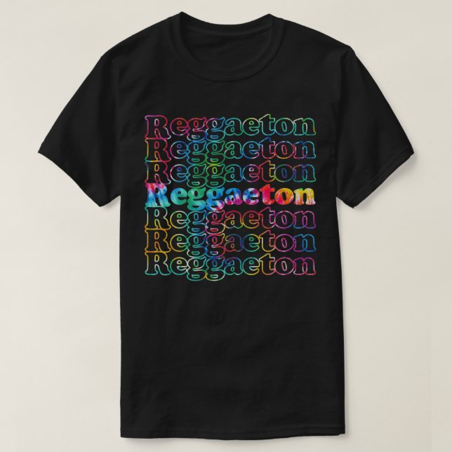 Camiseta Reggaeton Music Tie Dye (Diseño del anverso)