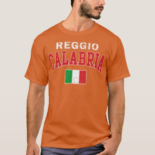 Camiseta Reggio Calabria Italia Bandera italiana Italia