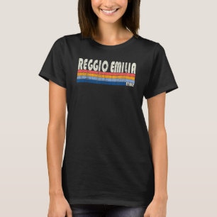 Camiseta Reggio Emilia Italia estilo retro años 70