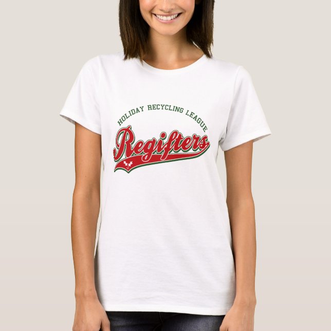 Camiseta REGIFTERS Holiday Recycling League (Anverso)