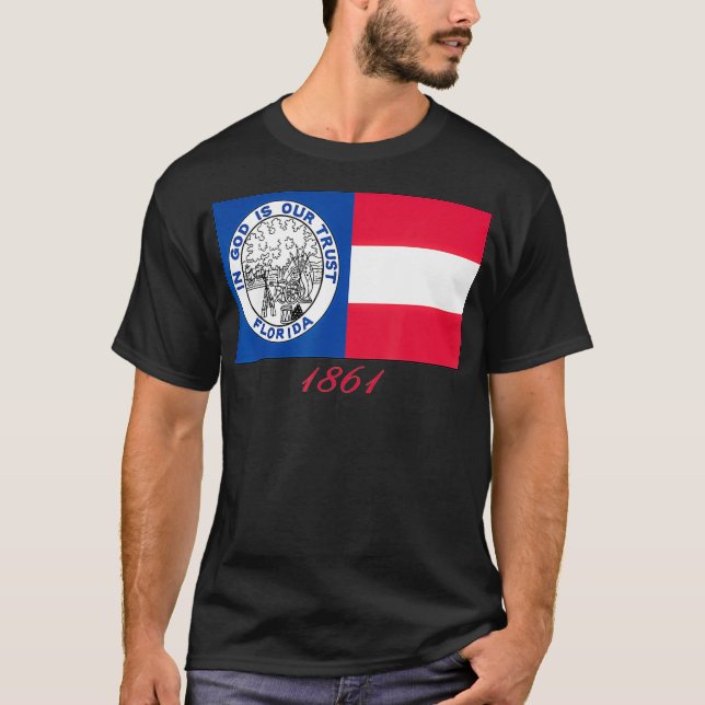 CAMISETA REGÍMENES DE LA GUERRA CIVIL DE FLORIDA EN 1861 EN (Anverso)