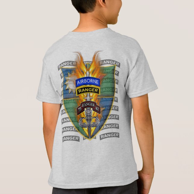 Camiseta Regimiento del 75° Ranger "Los guardas conducen el (Reverso)