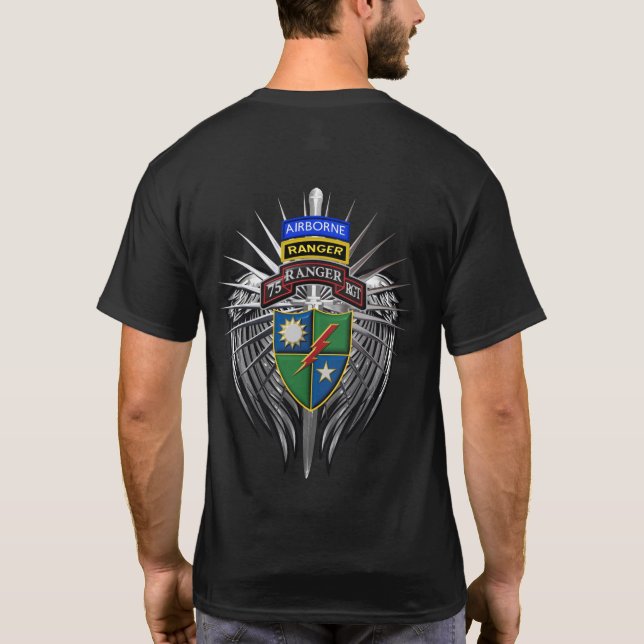 Camiseta Regimiento del 75° Ranger "Los guardas conducen el (Reverso)