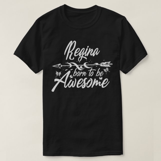 Camiseta REGINA Nombre de regalo Divertido Aniversario de l (Diseño del anverso)