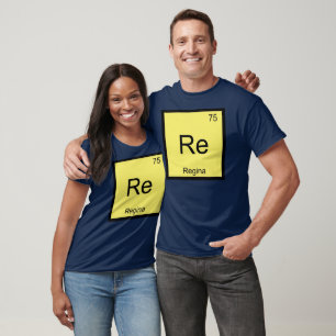 Camiseta Regina Nombre Química Elemento Tabla Periódica