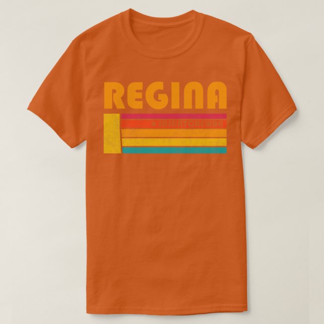 Camiseta Regina Saskatchewan Canada Vintage Malestres Souv (Diseño del anverso)