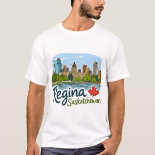 Camiseta Regina Saskatchewan Encantador Horizonte Orgullo