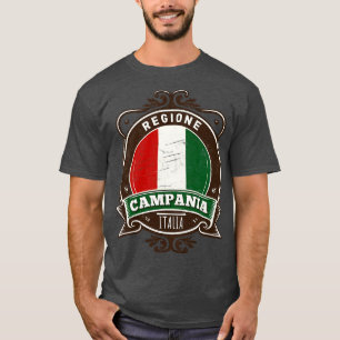 Camiseta Región Campania Italia Diseño Retro Original
