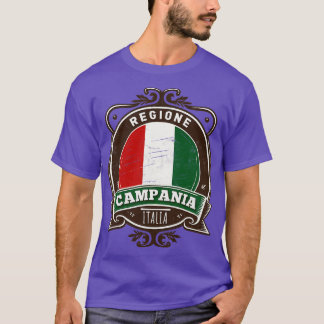 Camiseta Región Campania Italia Diseño Retro Original
