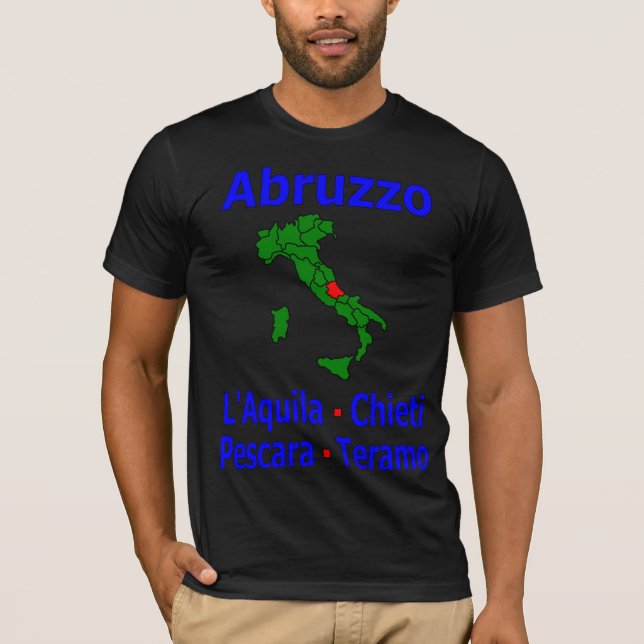 Camiseta Región De Abruzzo Con Provincias (Anverso)