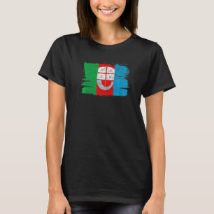 Camiseta Región de Liguria Bandera Italia Génova