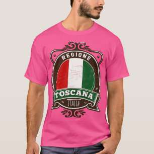 Camiseta Región Toscana Italia Original Diseño Retro