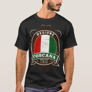 Camiseta Región Toscana Italia Original Diseño Retro