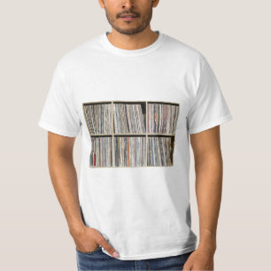Camiseta Registra el estante de la colección de registros 