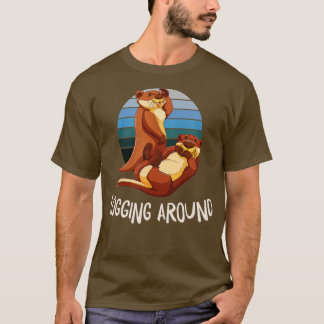 Camiseta Registro alrededor de Otter Lover Sea Animals Sea