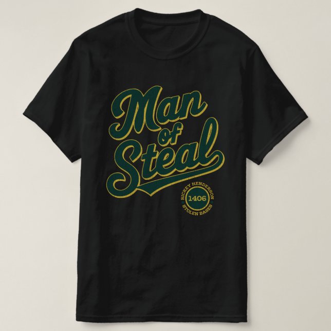 Camiseta Registro base robado - Rickey Henderson (Diseño del anverso)