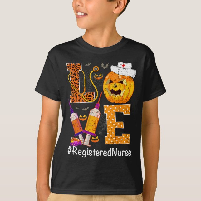 Camiseta Registro de Halloween del Leopardo de la Calabaza  (Anverso)