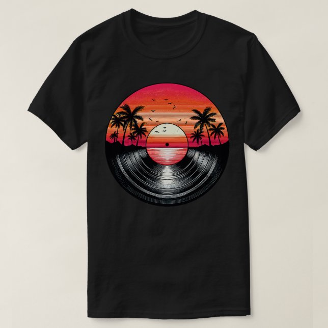 Camiseta Registro de Vinilo de Roca Yacht (Diseño del anverso)
