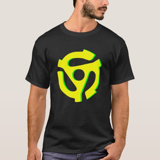 Camiseta Registro De Vinilo Retro 45 Rpm Insertar (Anverso)