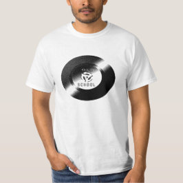Camiseta Registro de vinilos de la vieja escuela 45