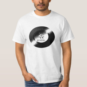 Camiseta Registro de vinilos de la vieja escuela 45