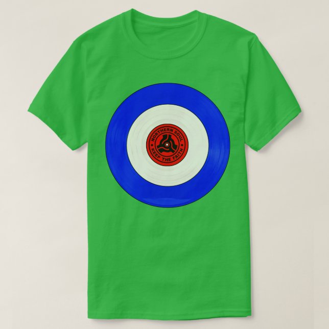 Camiseta Registro de vinilos de los mod del sur del norte (Diseño del anverso)