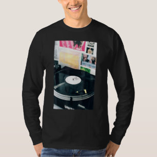 Camiseta Registro de Vinyl de DJ de música Hip Hop en la vi